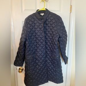 J Jill size xl three quarter length light weight coat. Beautiful Navy !